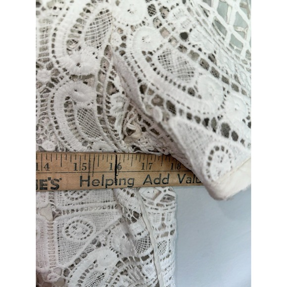 Sundance White Lace Crochet Shadow Dance Women's Top/Tunic Size‎ XS - Picture 5 of 7